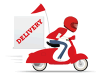 Your food arrives!
